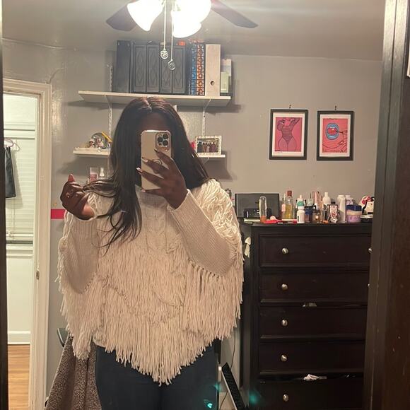 Fashion Nova Fringe Sweater - Picture 3 of 10